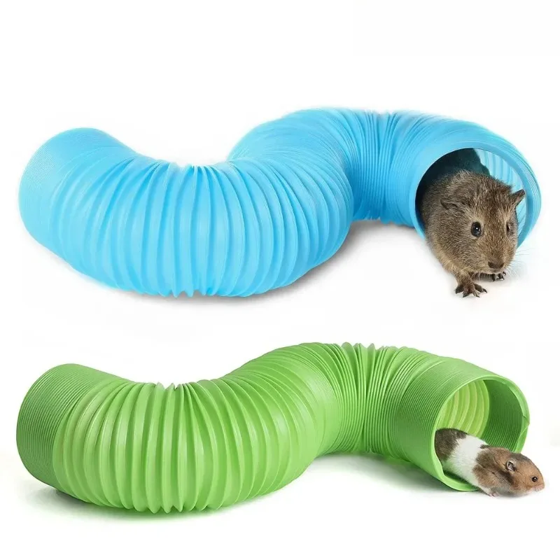 Small Pet Tunnel Toy Expandable Pipeline Fun Channel Plaything For Hamster Small Animal Cage Activity Supply
