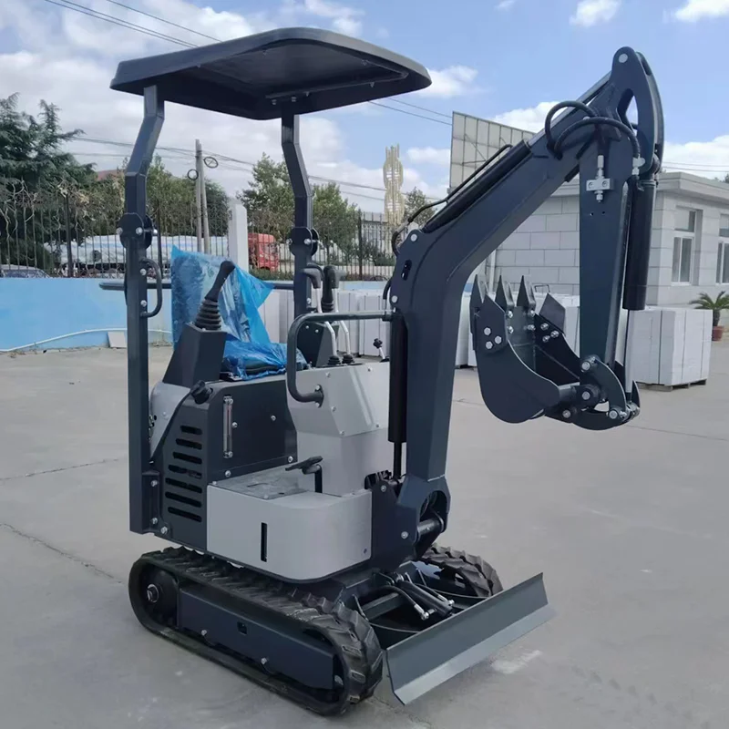 Customized Flexible Engineered Rubber Tracked Excavator 1000kg Compact Digger Mini Excavator 1.2 Ton Diesel With Epa/Ce/Euro