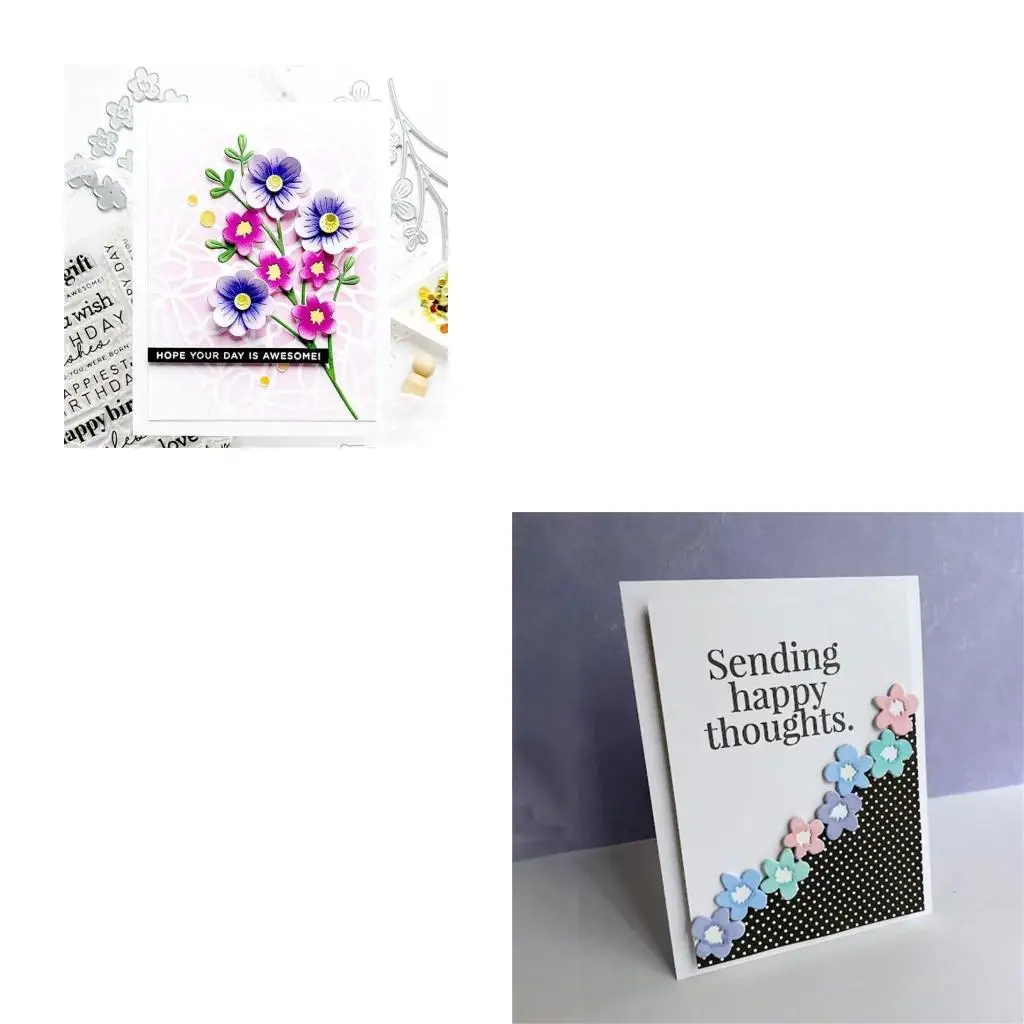 R66A زهرة يموت قطع المعادن النقش الإستنسل الكربون الصلب قطع يموت لصنع البطاقات #1