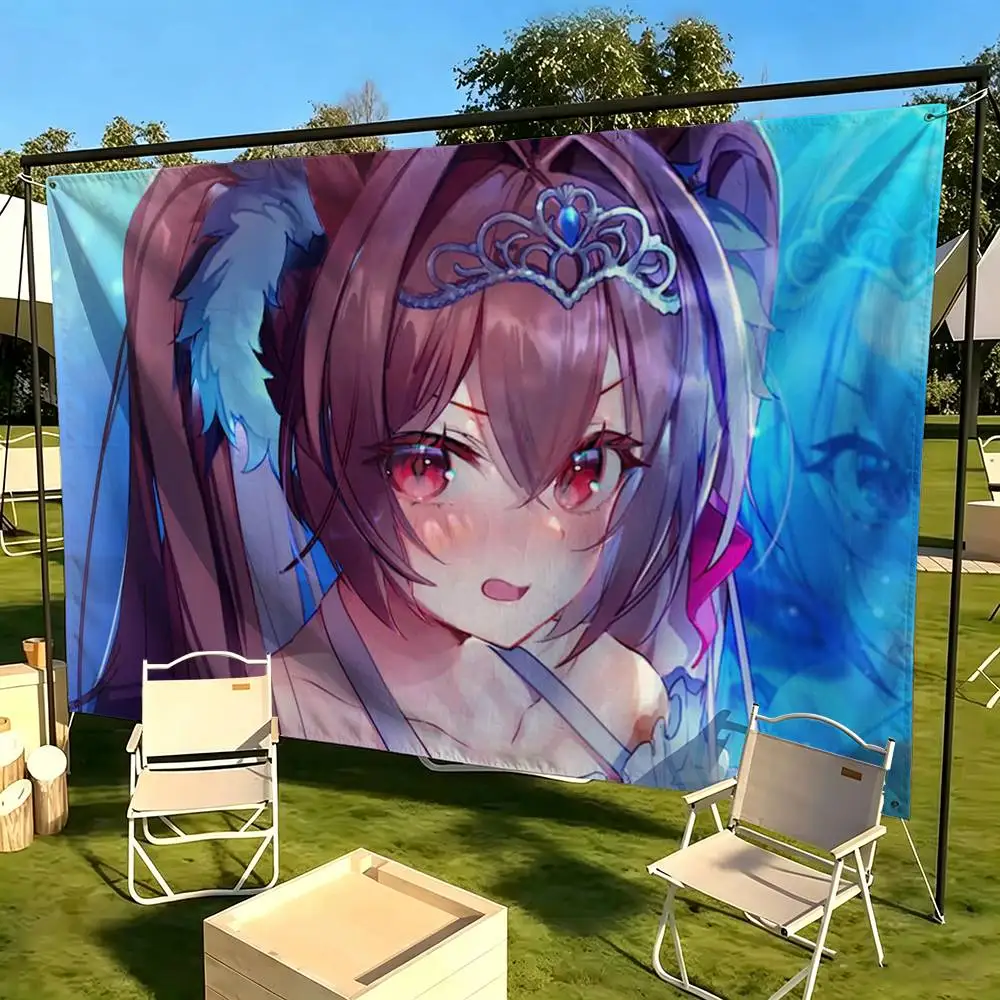 Daiwa Scarlet UmaMusume UMA  Flags for Bedrooms Home Decor Items Outdoor Decors Garage Decoration Flaga