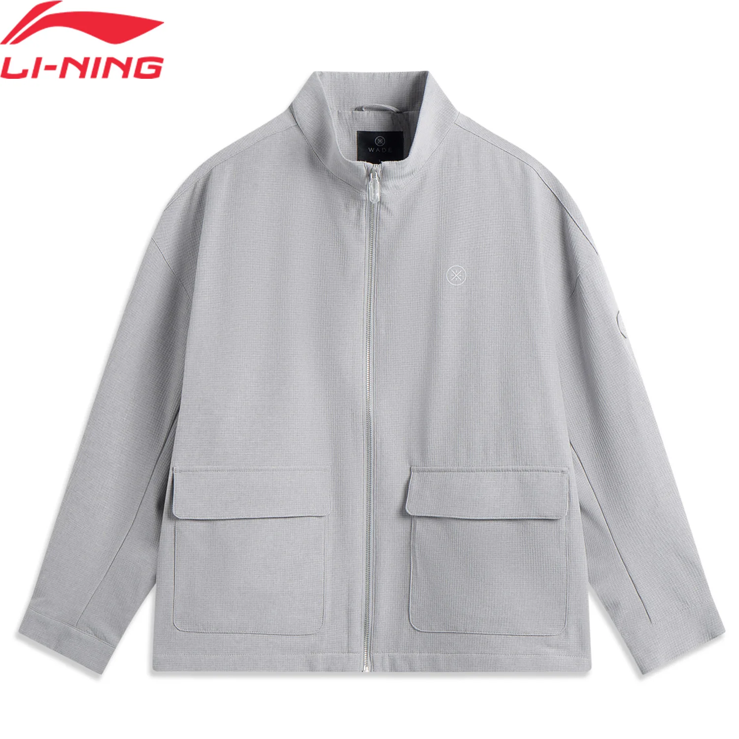 Li-Ning Men's Wade Sports Jacket 93%Polyester 7%Spandex Comfortable LiNing Stylish Classic Casual Coats AFDVC27