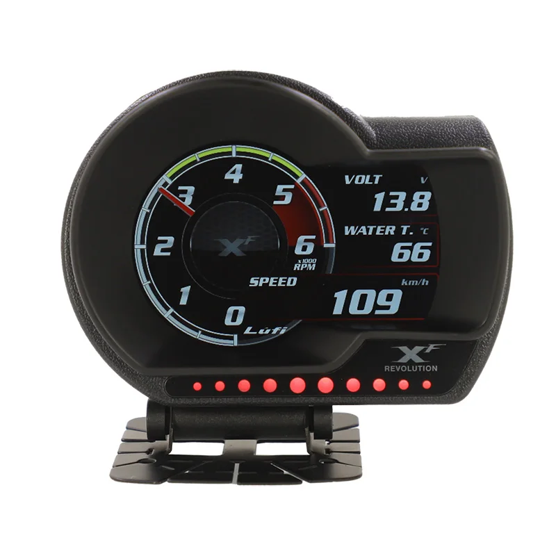 Multi Function Digital Gauge Meter Lufi XF Obd2 Digital Auto Meter Turbine Pressure OBD HUD Head up Display