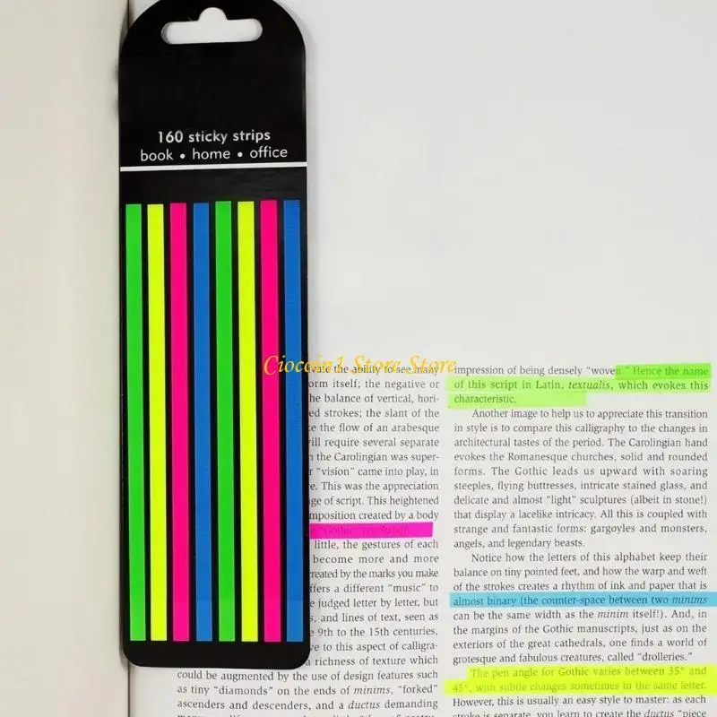 

A3PC Long Page Flags Tabs Translucent Colored Index Tabs School Office Supplies Gift