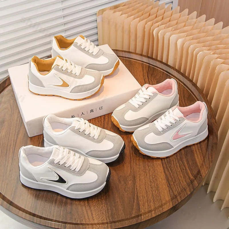Children Casual Sneakers Autumn Comfortable Anti Slip Boys Girls Outdoor Running Shoes Fashion Lace Up Kids Leisure Sports Shoes