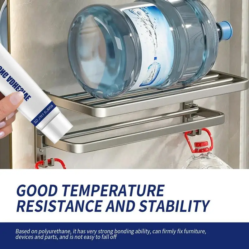 Nail Free Adhesive Glue Super Glue 60ml Multipurpose Quick Drying Transparent Invisible Water Resistant Nail Free Glue Heavy