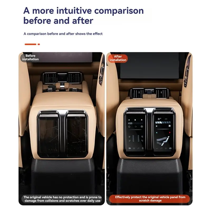 

Rear Air Conditioning Film Interior Protection Cover Central Control Screen For BYD Leopard 8 Anti Scratch Accessory