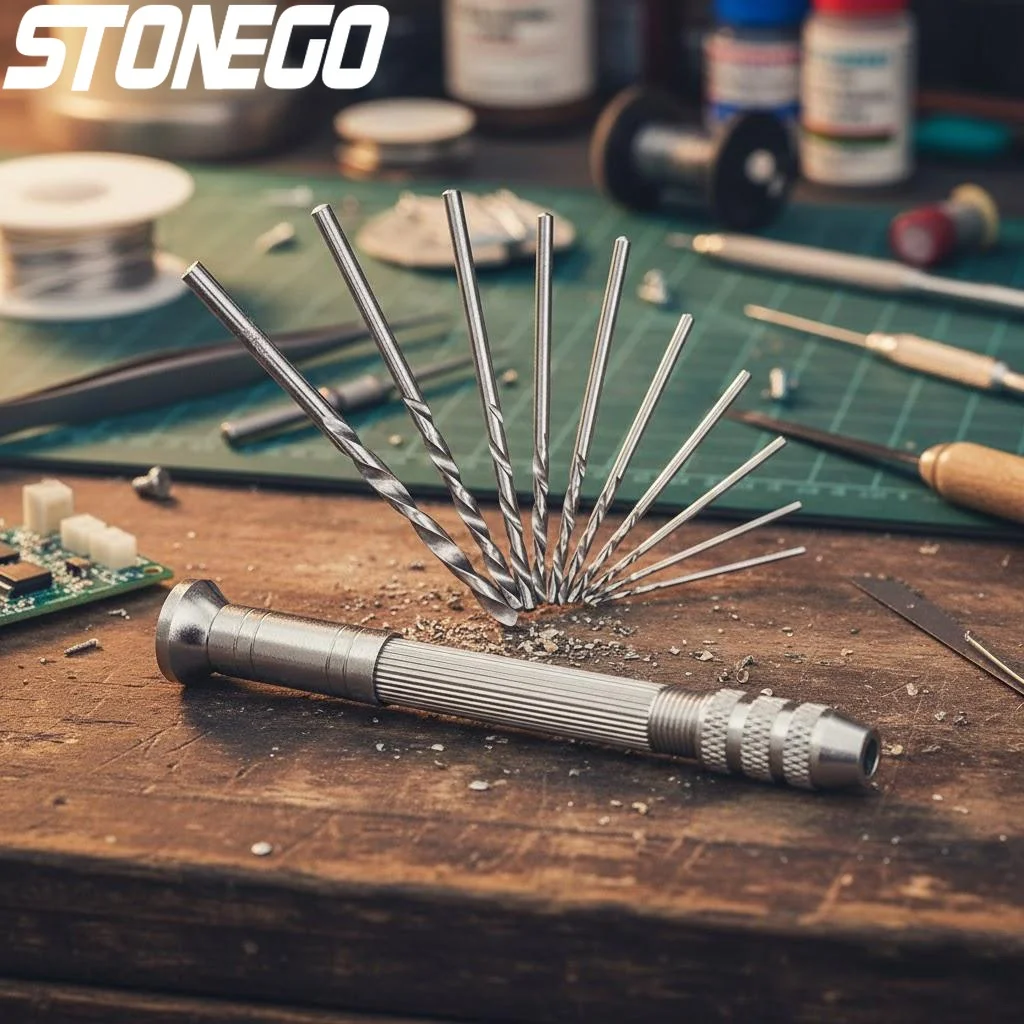 

Набор ручных дрелей STONEGO, 1 шт., из алюминиевого сплава, с быстрозажимным патроном, мини-набор инструментов с аксессуарами для рукоделия, DIY и моделирования