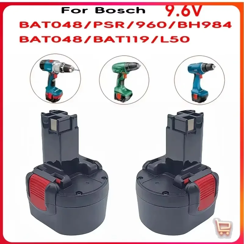 9,6 В для Bosch NI-MH Сменный аккумулятор PSR 960 BAT048 BAT100 BAT119 BH984 BPT1041 23609 PSR960 GSR 9 6 В E-2 GSR+1