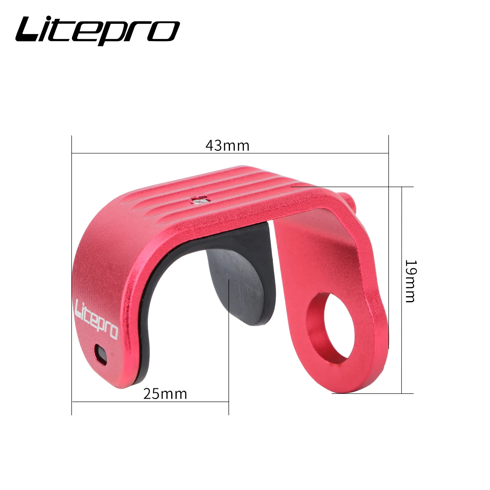 Litepro E Buckle For Brompton Folding  Modification E-typ Aluminum Alloy E-Shaped Hook Front Fork Hook E-Shaped Buckle