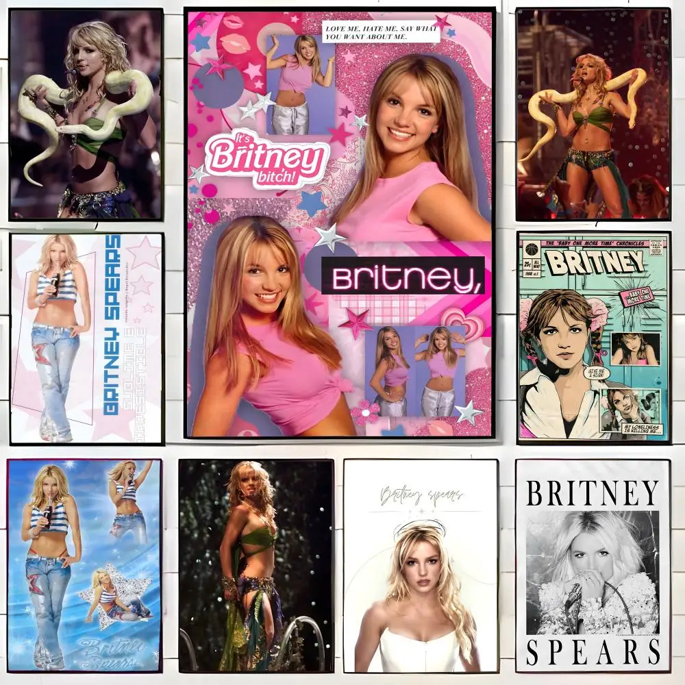 Pop Star Britney Spears Poster Wall Art Print Decorative Mural Home Decor Gift Unframed