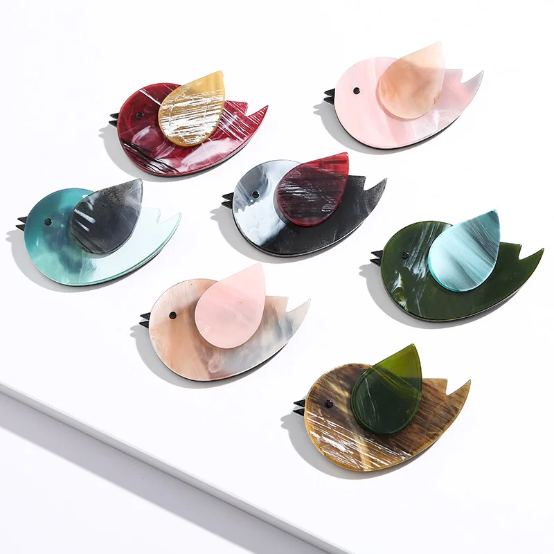 Mode Vogel Acryl Brosche Damen Tier Corsage Zubehör