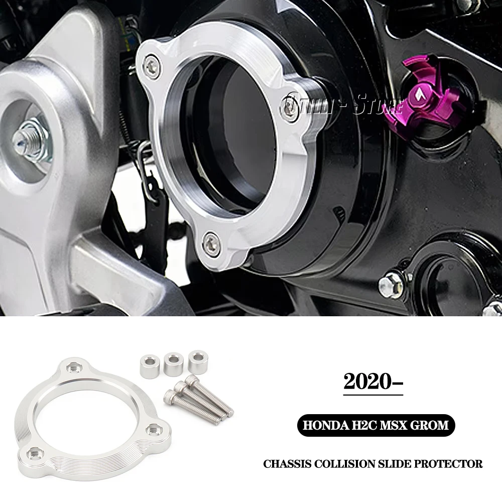 

New Motorcycle Engine Case Crash Slider Protector Engine Decorative Cover For Honda H2C Msx Grom 2020 2021 2022 H2C MSX GROM