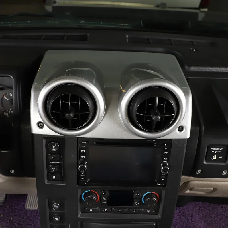 

For 03-07 Hummer H2 center control vent cover decoration center control decoration frame car interior decoration accessories ABS