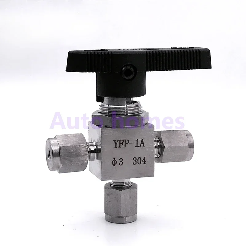 Ball Valve Hard Tube Stainless Steel 304 High Pressure Temperature Acid Proof 3 Way Ball Valve YFP-1A