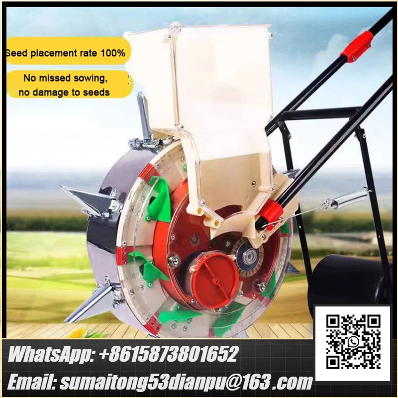 cotton soybean peanut planter film-pressing machine seed planting tool Stainless steel Multi-function hand-push seeder