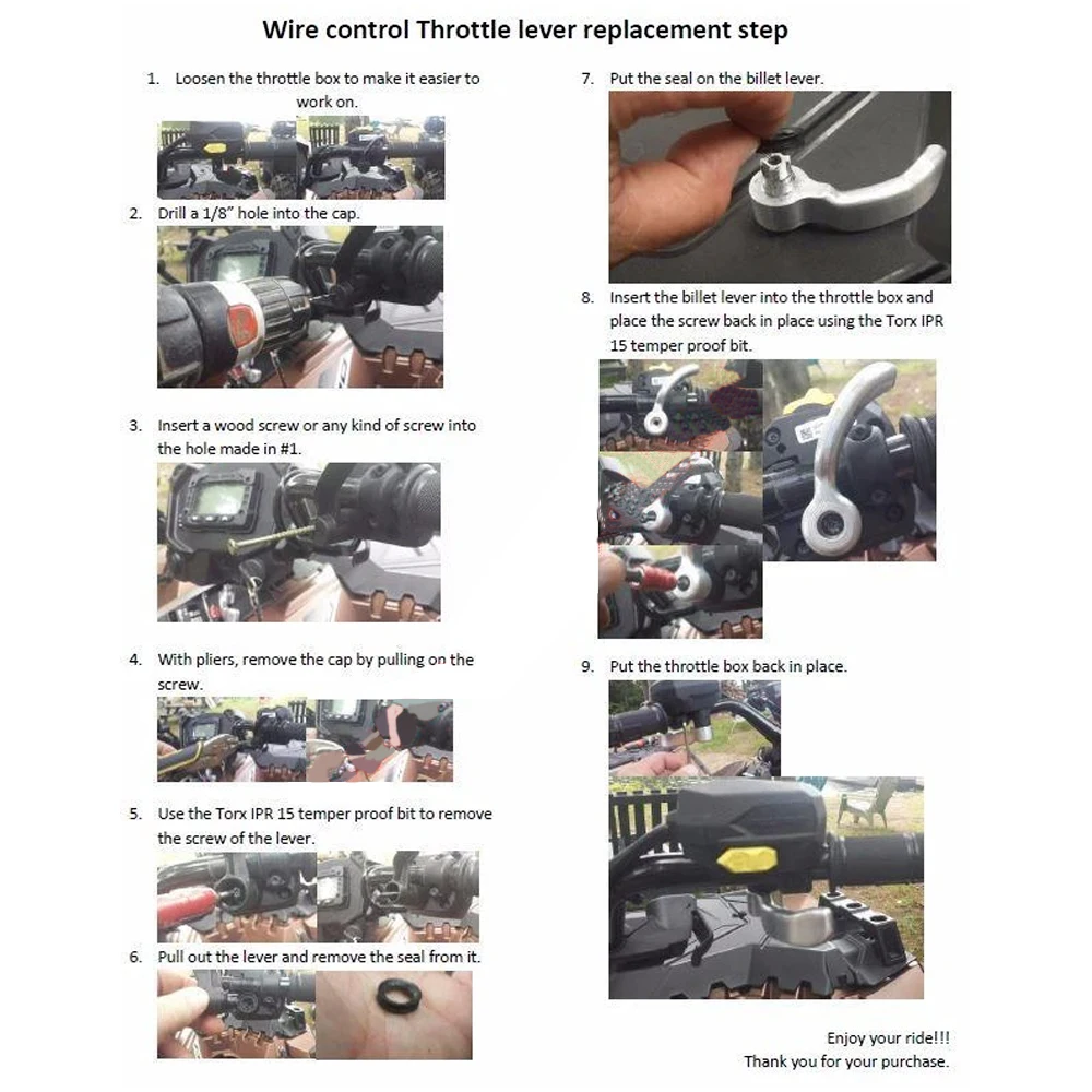 NICECNC 6061-T6 Aluminum Thumb Throttle Lever CNC Mahined For Polaris Sportsman 450 570 1000 Scrambler XP 1000 Repalce 2010436