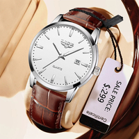 LIGE Man Watch Fashion Leather Strap Mens Watches Military Sport Waterproof Calendar Quartz Wristwatches Male Clock Reloj Hombre