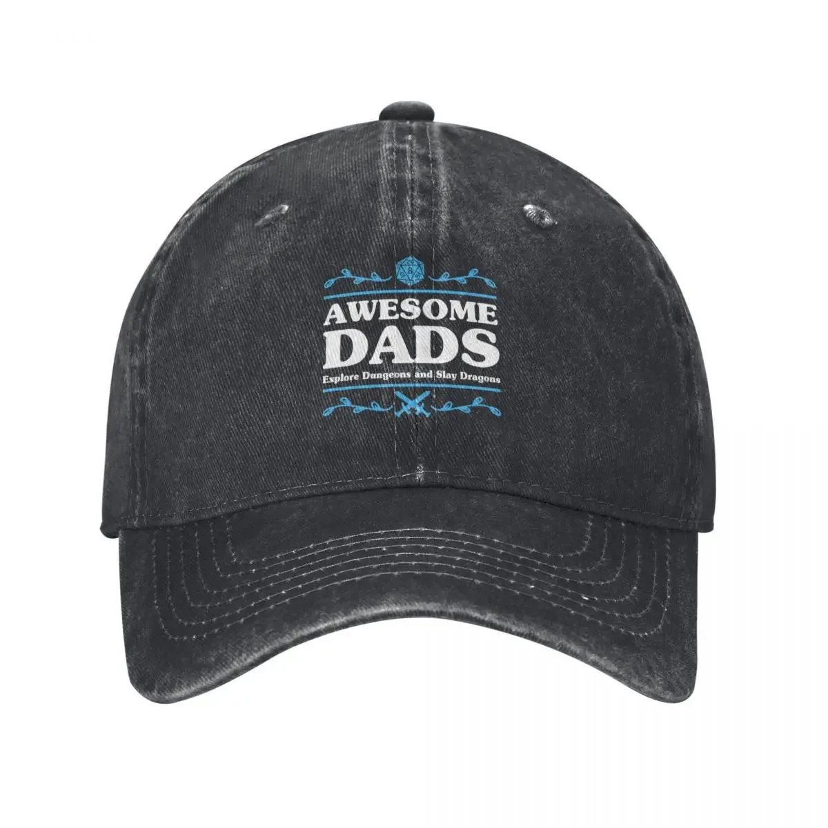 D&D Awesome Dads Baseball Cap Sunscreen Sunhat Beach Christmas Hat Women's Beach Visor Men's