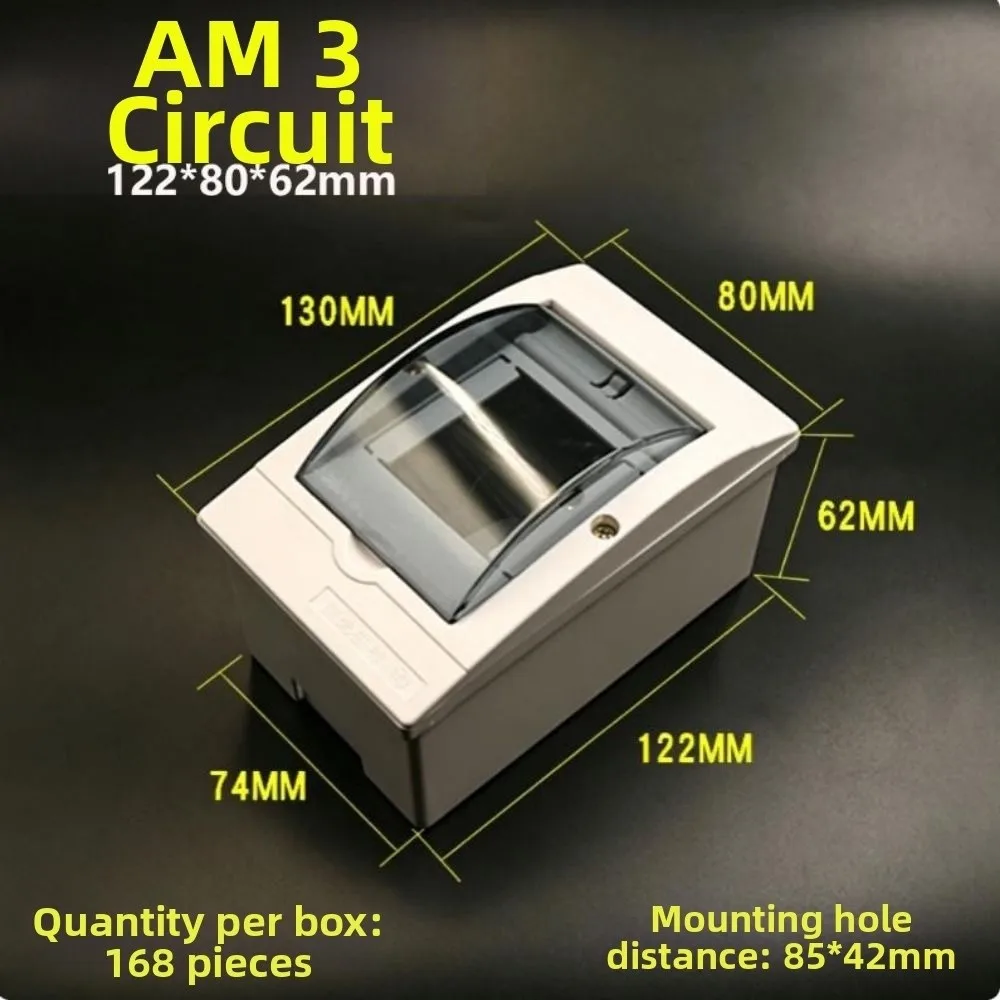 1/2/3/4/6/9/13/16 Ways Circuit Breaker Distribution Protection Box With Waterproof Cover Indoor Wall Mount Plastic Box