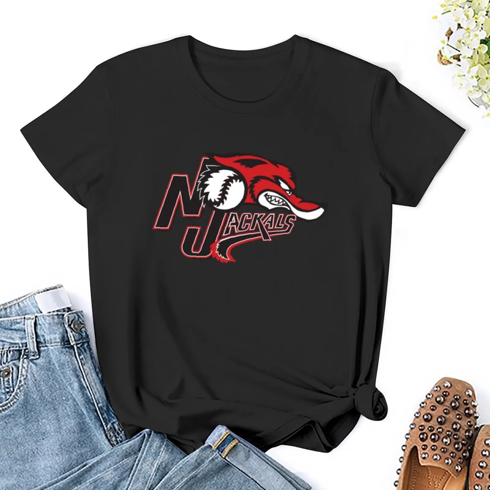 New Jersey Jackals T-Shirt oversized korean fashion plus size tops summer top Woman T-shirts