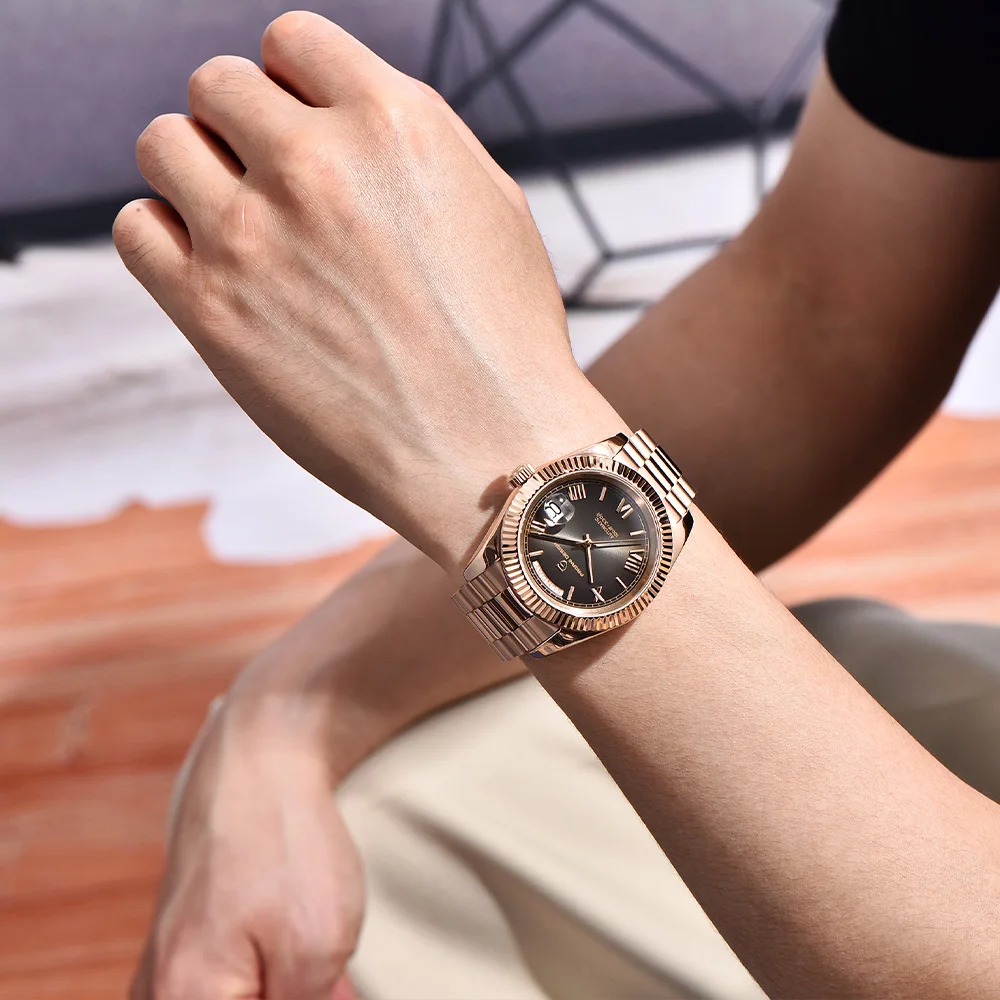 2025 Pagani design new 40mm Rose gold series men's watches luxury automatic mechanical watches men's AR Sapphire stainless steel