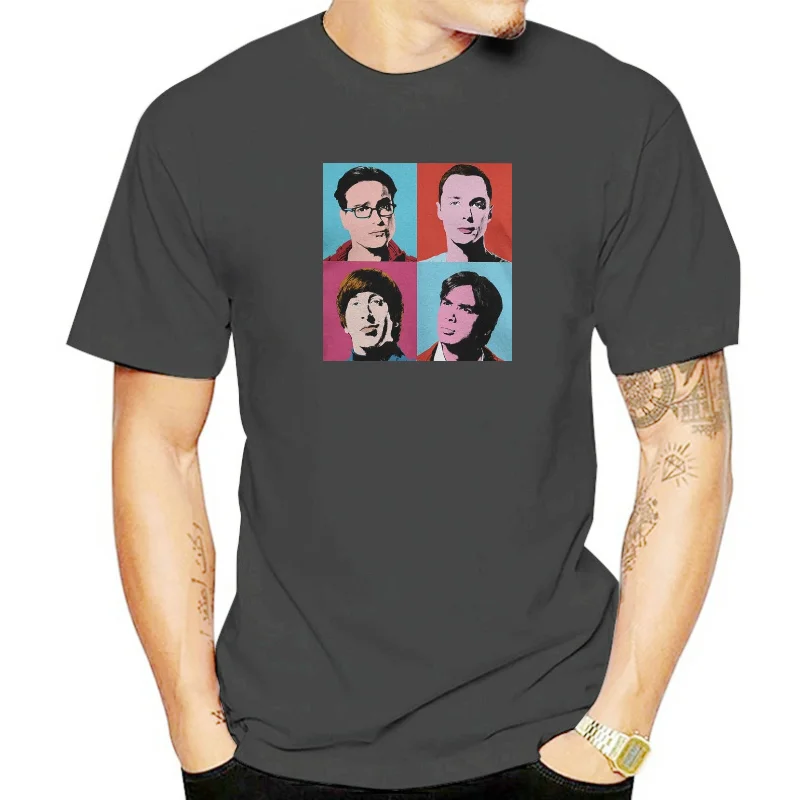 Cool The Big Bang Theory Leonard Sheldon T-Shirt for Men 100% Cotton T Shirt Short Sleeve Tee Shirt Plus Size Clothing