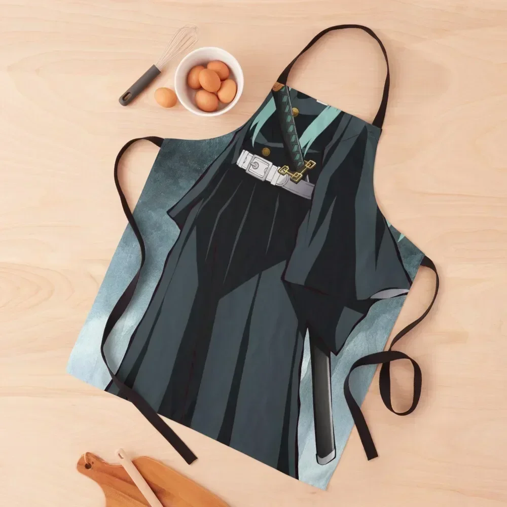 

muichiro tokito //kny Apron Barista chef for man Woman Kitchen For Kitchen Women Apron