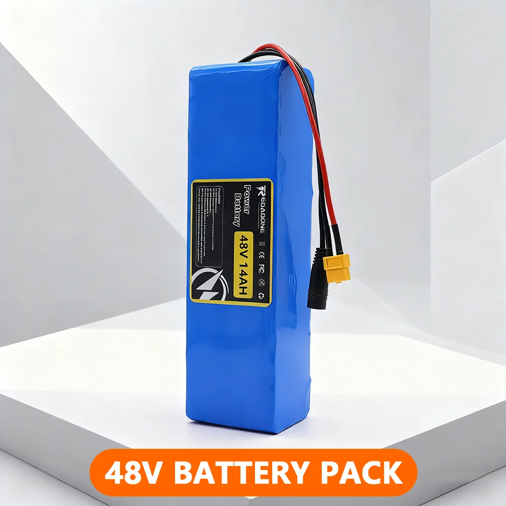 

48V 14Ah Lithium Battery Pack for eBike / Electric Scooter / Motorcycle with 20A BMS Long Range High Capacity Power Supply