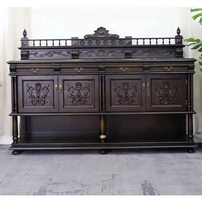 

Французский стиль, массив дерева, обеденная сторона, шкаф для хранения, винный шкаф для столовой, практичный декоративный шкаф для гостиной