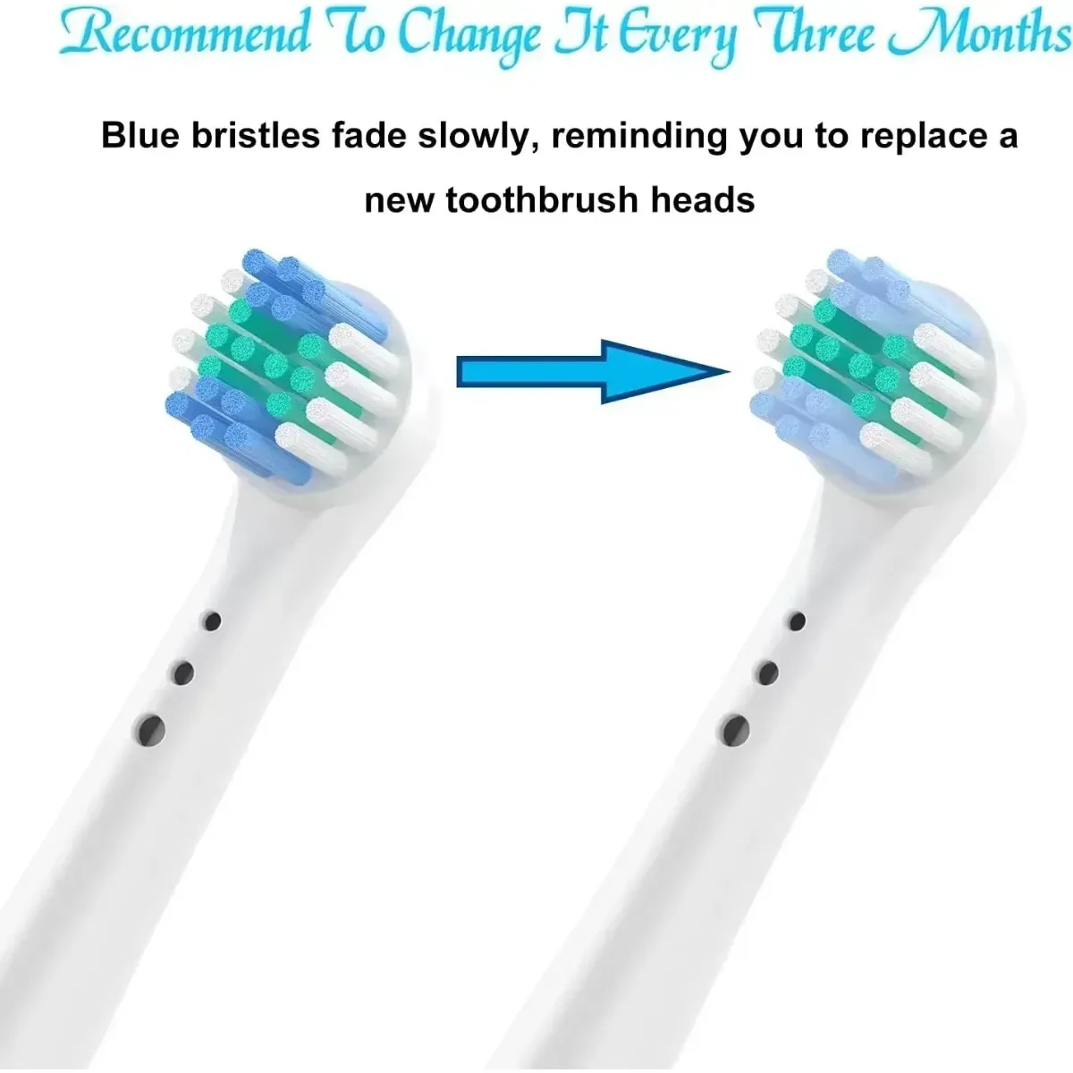 

Replacement toothbrush heads compatible with Oral-B electric toothbrush, 4pcs-20pcs professional electric toothbrush heads