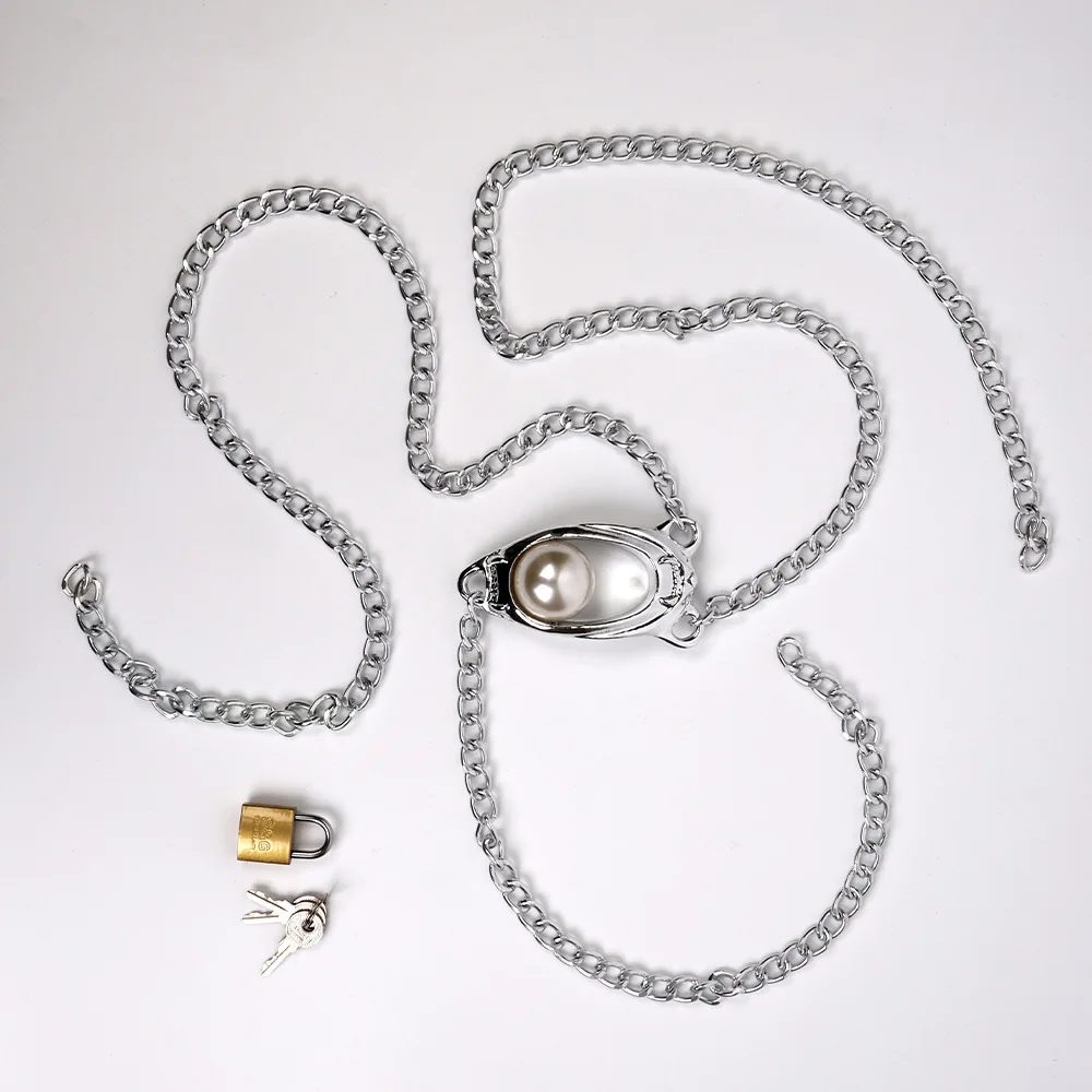 BDSM المعادن الجنس الرقيق مثير الملابس الداخلية الإناث على شكل قلب الإناث T حزام العفة الامتناع عن ممارسة الجنس مكافحة الغش قفل العفة الأعضاء التناسلية