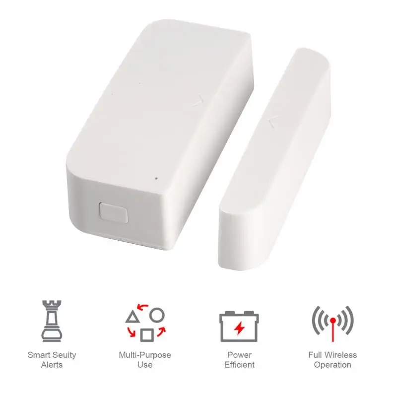 1~5PCS Smart Home Advanced Technology Intelligent Sensor Graffiti Design Anti-theft Alarm Magnetic Sensor Fashionable Wireless