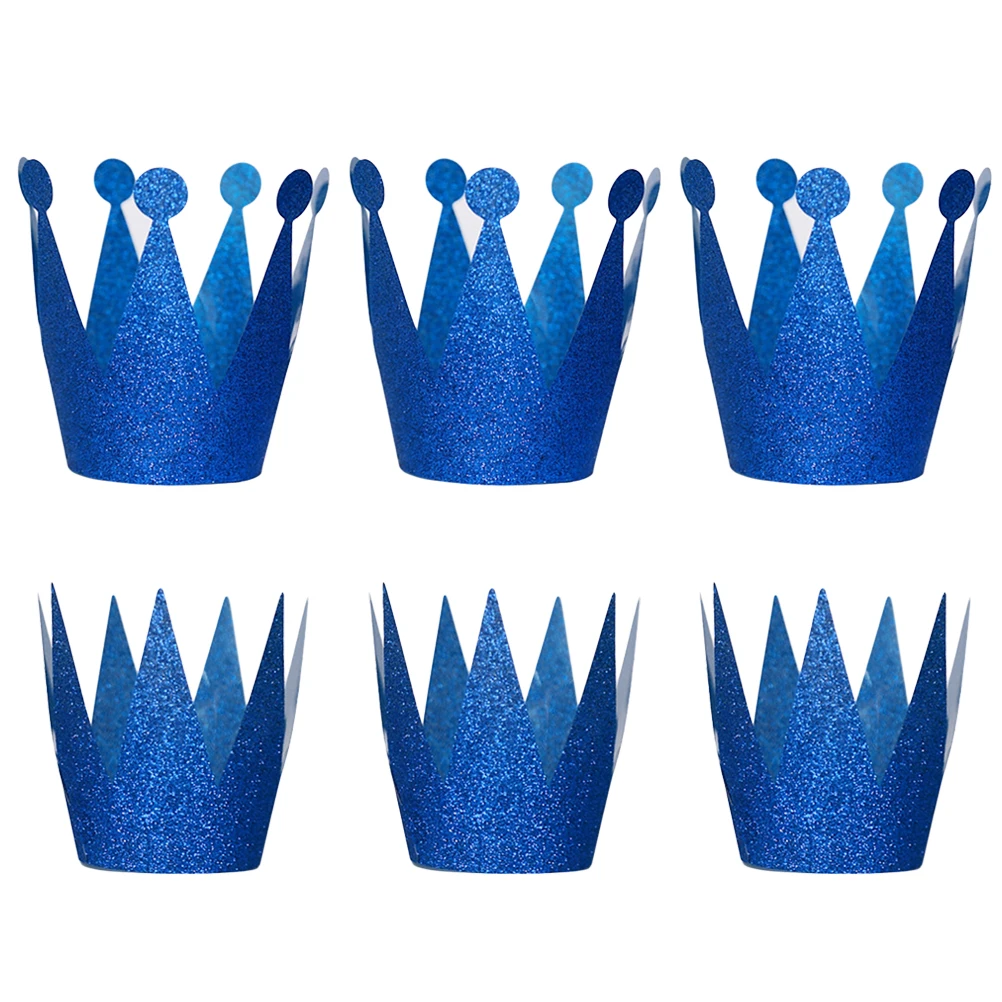 

18 Pcs Glitter Little Crown Birthday Hat Crowning Toddler Prince Child