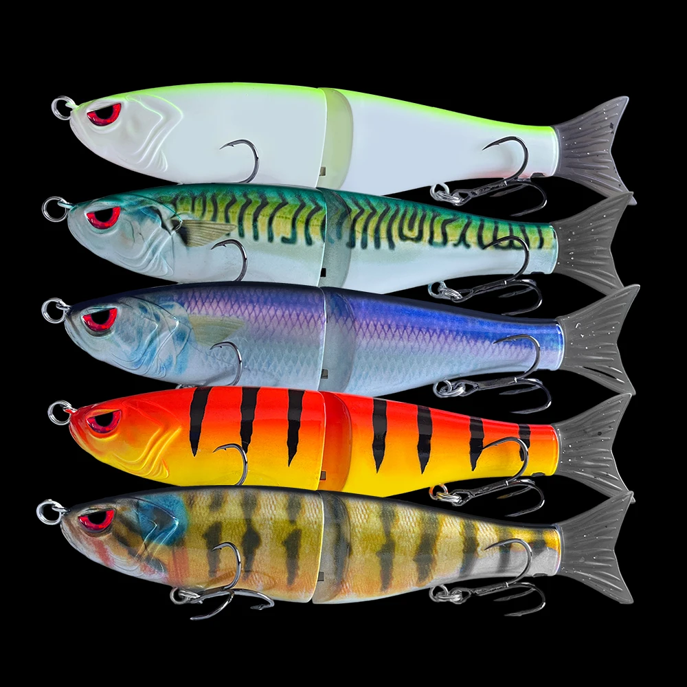 

5pcs Fishing Balam Lure Madness Swimbait 115mm Big Bait Sea Fishing Hard Lure Giant Jointed Baits Leurre leurre balam