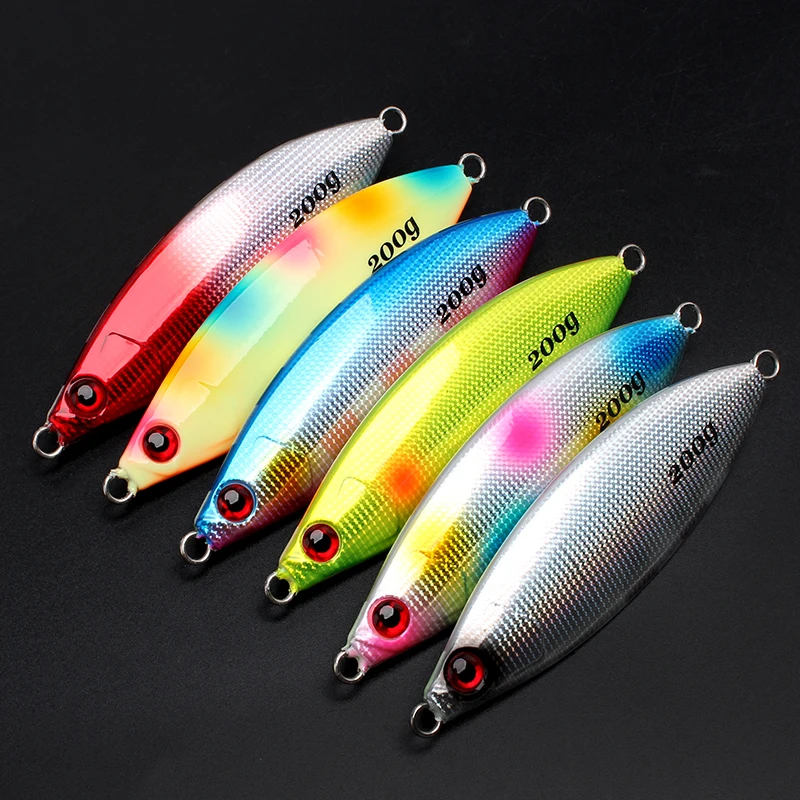 SF23 Fishing Lure Metal Jig Slow Jig Metal Casting Spoon 120G/150G/200G Artificial Bait Off Shore Cast Jigging Fishing Tackle view 4