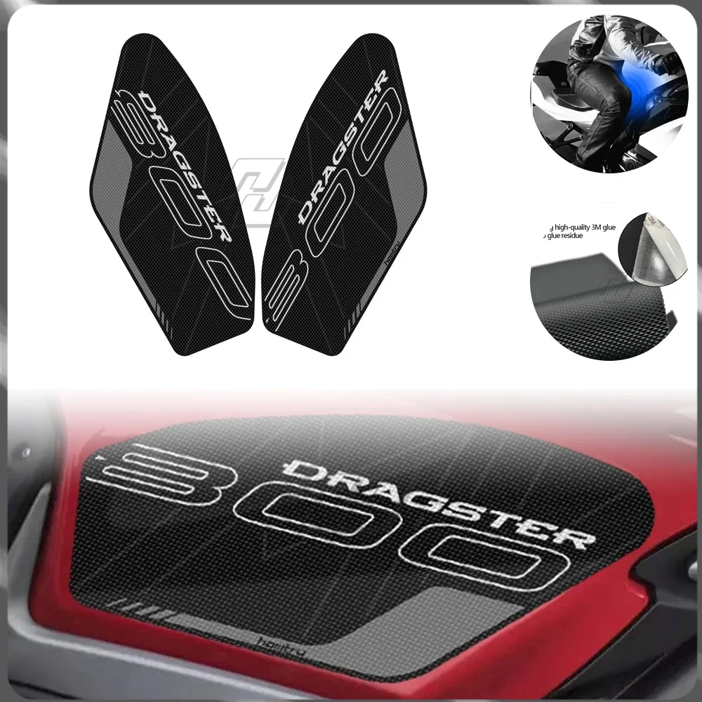 

For MV Agusta DRAGSTER 800 RC RR AMErica PIRELLI 2019-2020 motorcycle accessories side fuel tank pad leather anti slip sticker
