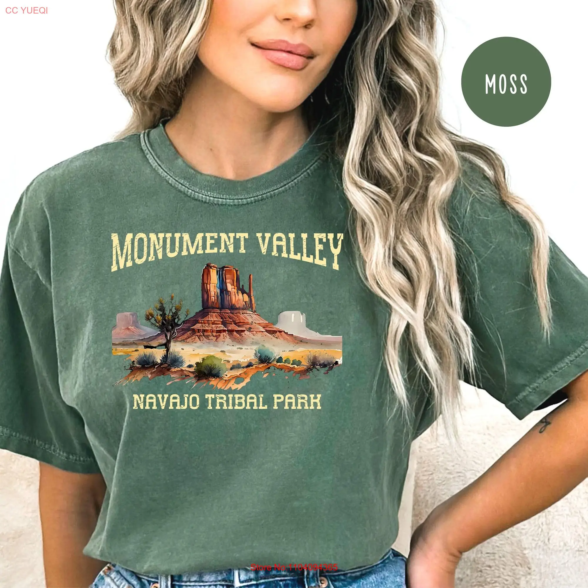 Monument Valley National Park Arizonia Comfort Colors T Shirt Hiking Camping Nature Lover GifT long or short sleeves