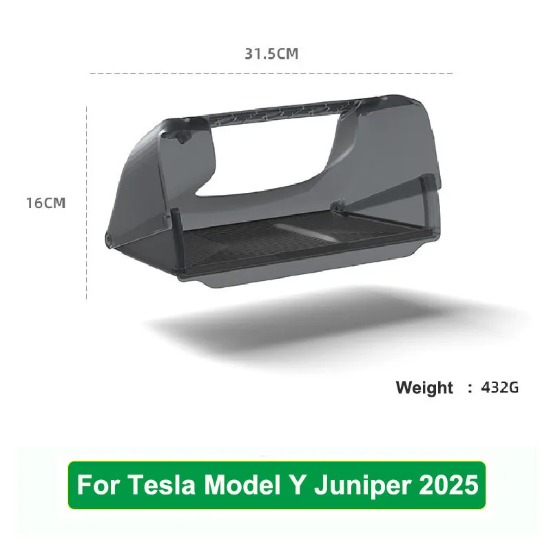 Voor Tesla Model Y Juniper 2025 Model 3 Highland 2024 Onder-Scherm Verborgen Opbergdoos Achter Scherm Middenconsole organizer Case