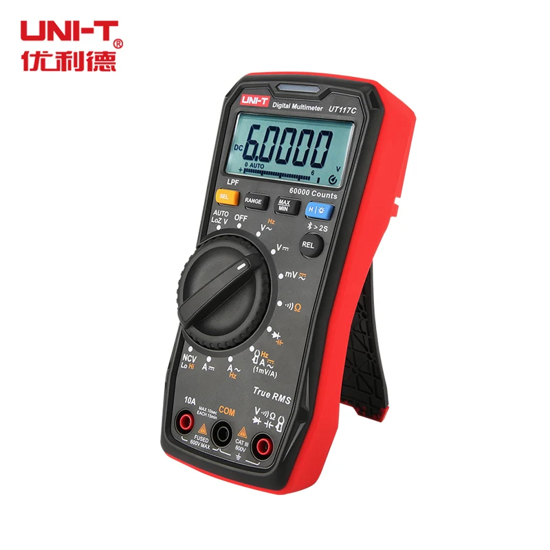 UNI-T UT117C Bluetooth Digital Multimeter 60000 Counts Professional MultimetroTrue RMS AC/DC Current Voltage Tester Auto-Range