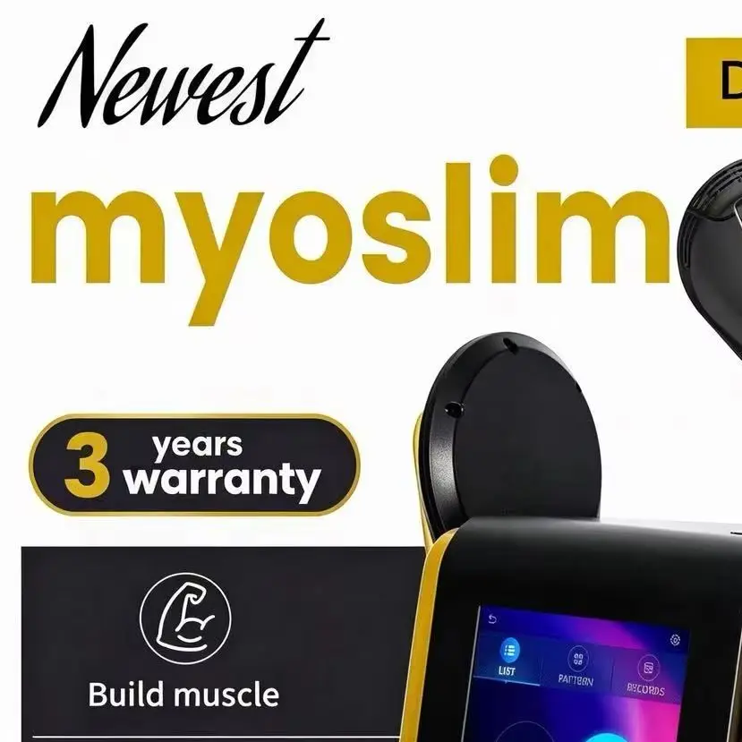 EMS Body Sculpt 6500w Slimming 2 Handle RF Fat Burning Muscle Sculpting Electromagnetic Stimulate Sculpt Therapy Machine MYOslim