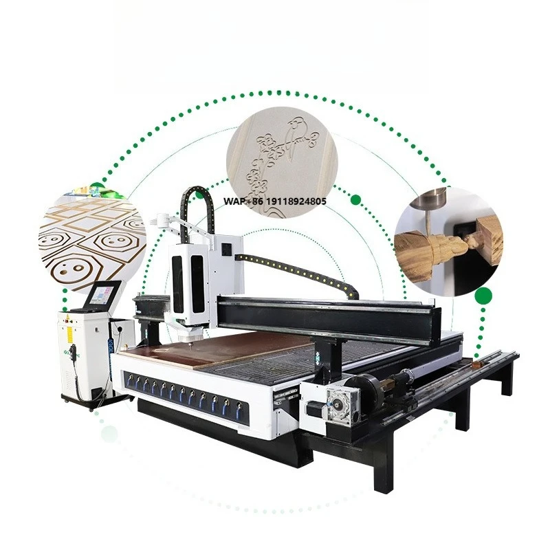 Wood Cnc Engraving 1325 Cnc 3D Engraving Furniture Carving Machine  Cnc Wood Cutting Router