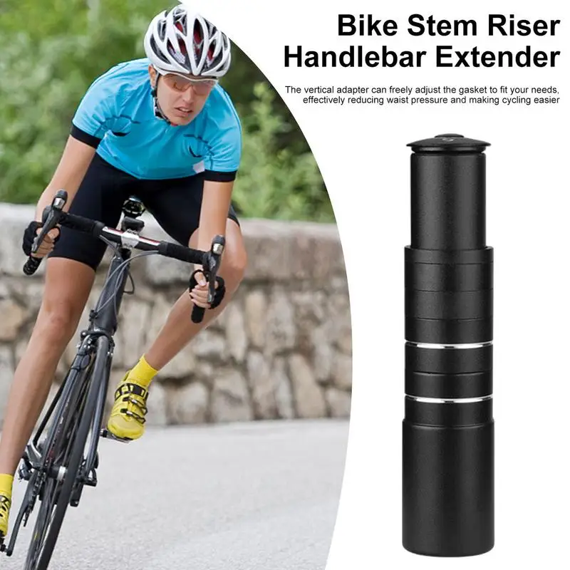 Cycle Fork Stem Extender 28.6mm Adjustable Aluminum Alloy Ride Handlebar Raiser Head Up Raiser For Mountain Cycle Road Cycle