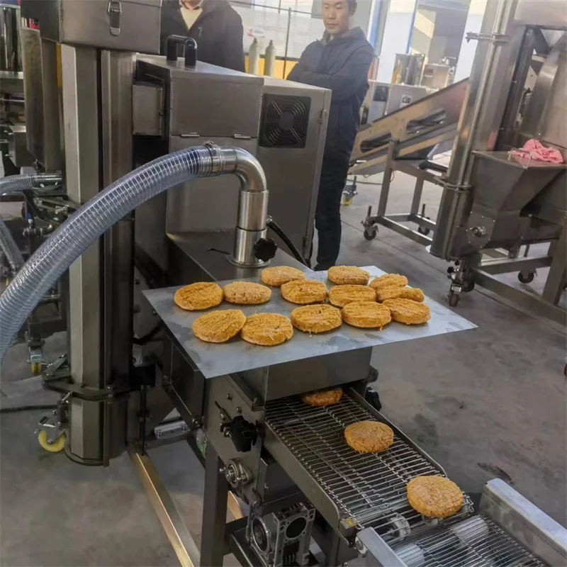 Automatic Burger Machine Equipment Machine a Steak De Burger Forming Press Grilling Making Patty Meat Burger Machine