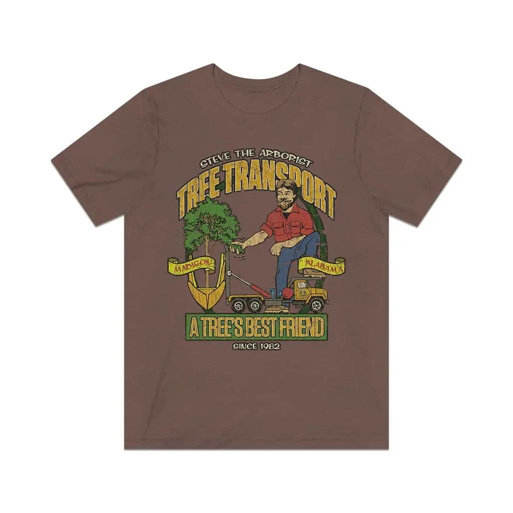 

Steve The Arborist Tree Transport 1982 Vintage Men's T-Shirt