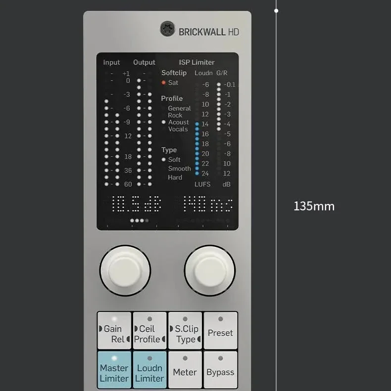 TC ELECTRONICS Brickwall HD-DT Master Recording Studio Brickwall Limiter Hardware Controller