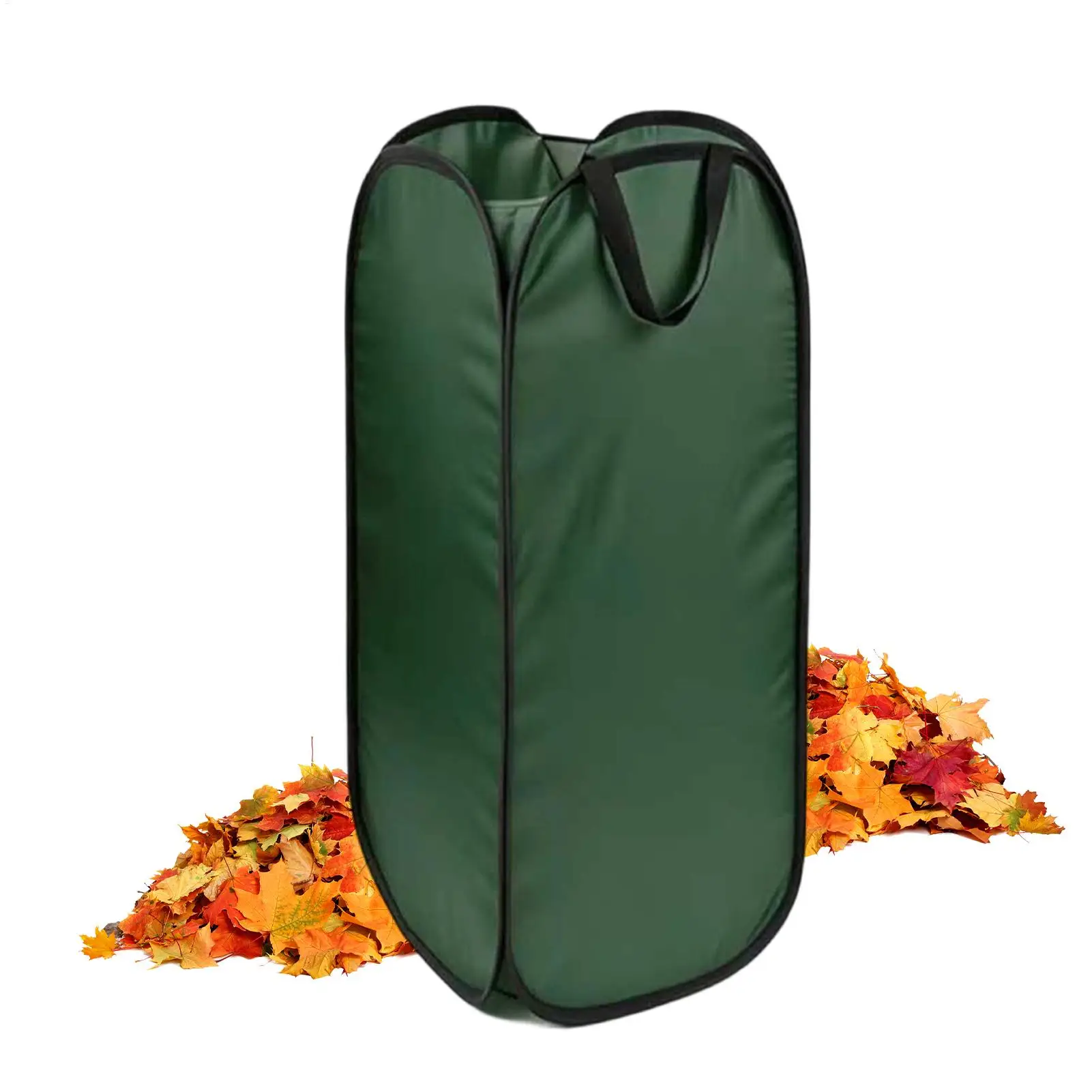 Foldable Reusable Tear Resistant Oxford Cloth Stand Leaf Bag Holder Garden Trash Bag Holder for Lawn Grass Debris Waste Trash