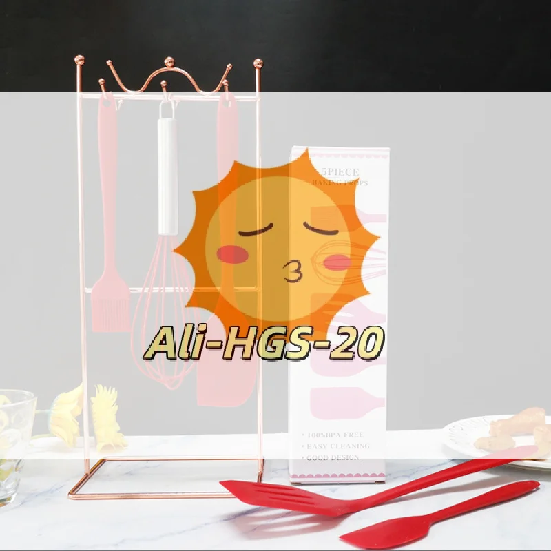 

5PCS Premium Silicone Kitchen Utensil Set - Non-Stick Flexible Cooking Tools with Spatula, Whisk & Baking Tools