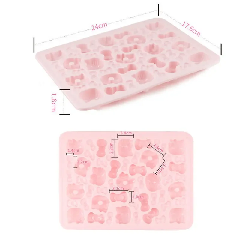 Hello Kitty 3D Cartoon Biscuit Mold Cookie Mold Press DIY Baking Accessories Cookie Cutter Set Custom Cookie Cutter Silica Gel