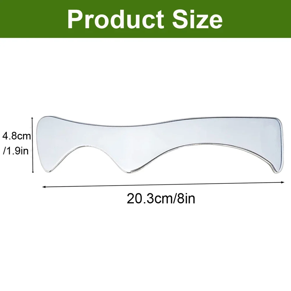 1Pcs Stainless Steel Gua Sha Massager Tool Myofascial Release Scraper Physical Therapy for Neck Shoulder Waist Back Muscle Relax