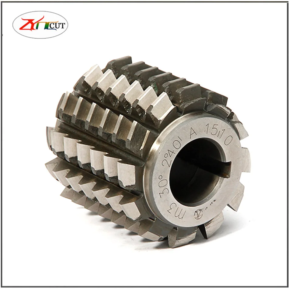 M0.5 M0.8 M1.0 M2.0 M3.0 M4.0 M5.0 M6.0 M8 M10 Gear hob Modulus PA 30 degrees HSS Titanium Coating Gear hob Gear Cutting Tools